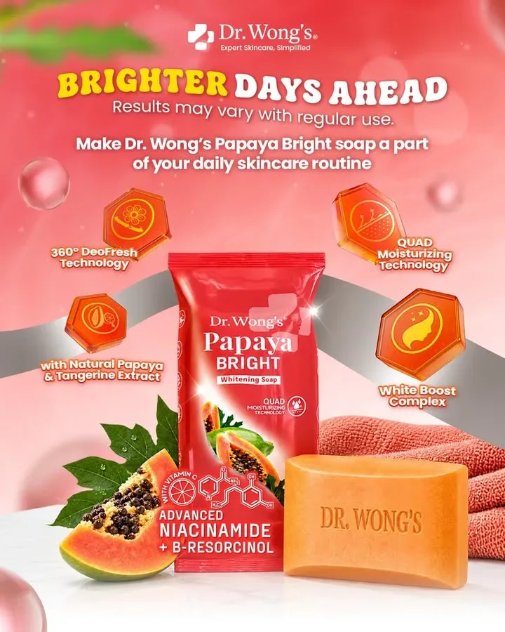 Kaya mo ’yan! Dapat tuloy-tuloy lang, one day at a time. Keep Dr. Wong’s Papaya Bright in your everyday routine to help…