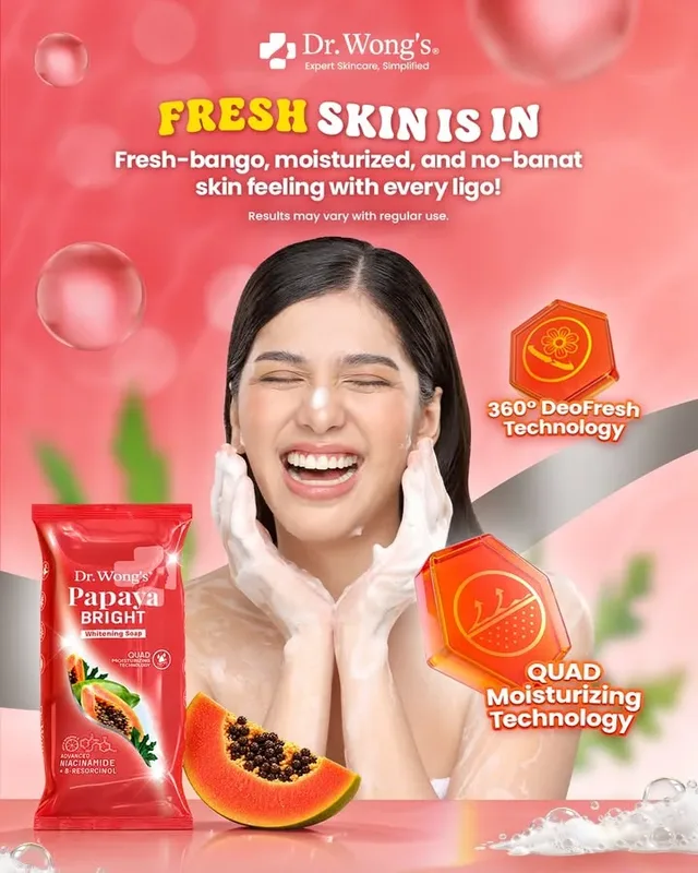 Make your everyday ligo a YASS na YASS experience with Dr. Wong’s Papaya Bright! Enjoy that fresh-bango, moisturized, a…
