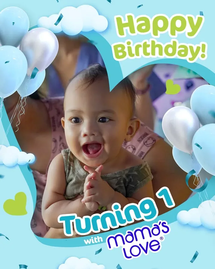Celebrating our little birthday celebrants as they turn ONE with Mama’s Love! 🎉👶