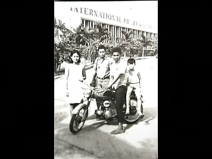 An archive photograph from IPI’s early decades, showing staff at the company’s Cebu premises and at company gatherings