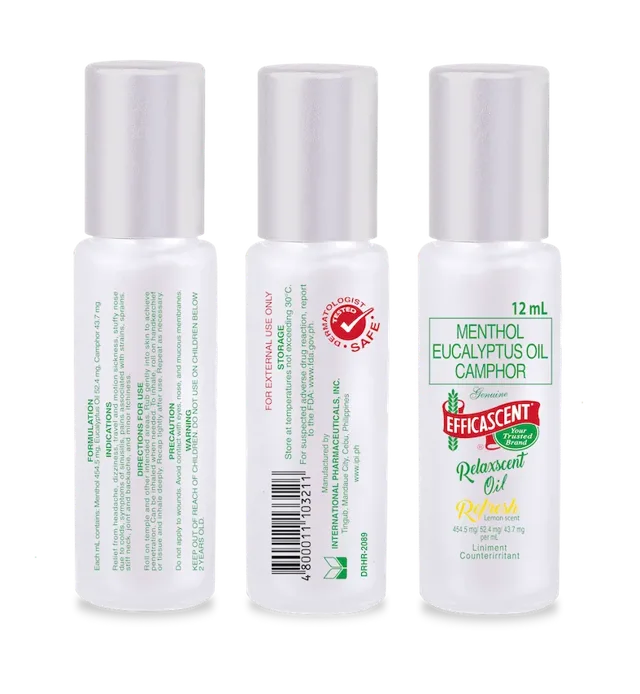 Efficascent Relaxscent Oil Refresh product
